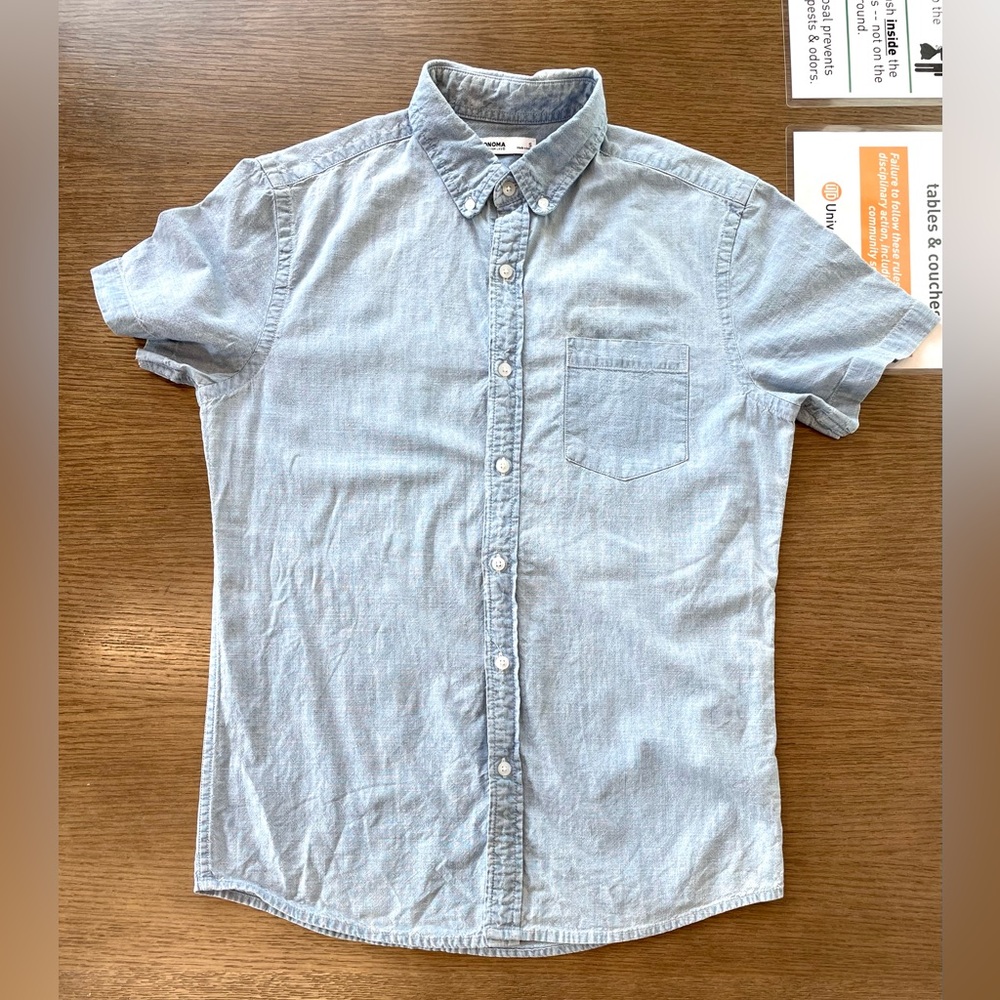 Sonoma short sleeve shirt men S 100% Cotton